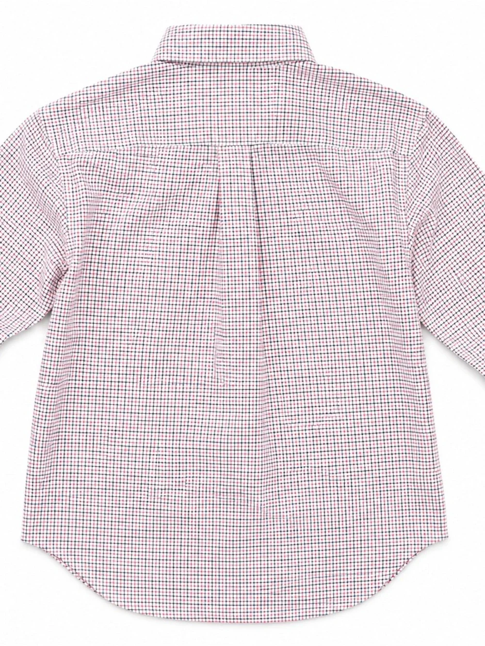 Polo Ralph Lauren Boys Pink Black Plaid Button Down Shirt 10-12 cotton